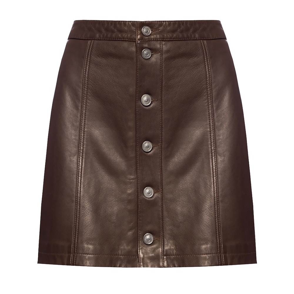 AllSaints Carson Leather Skirt
